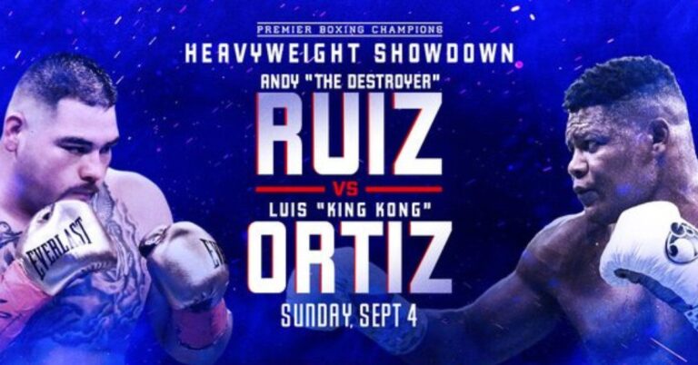 Ruiz vs Ortiz UK TV, Full Undercard, Start Time, Ring Walk