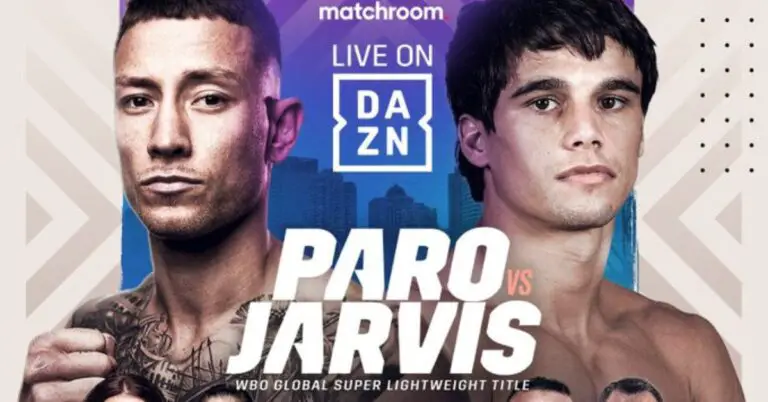 Paro Jarvis - Aussie Fight Confirmed For Oct 15 Live On DAZN