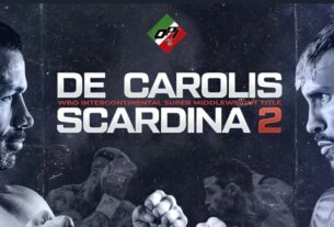 Giovanni De Carolis vs Daniele Scardina 2: Fight Confirmed For January 27