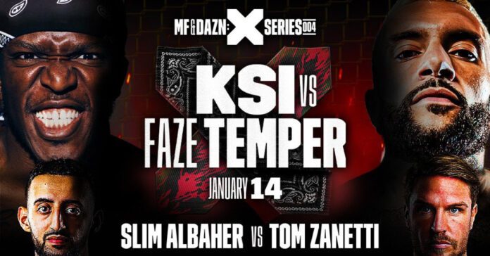 KSI vs Temperrr PPV Buys Reported In The UK And US For Jan 14 Fight