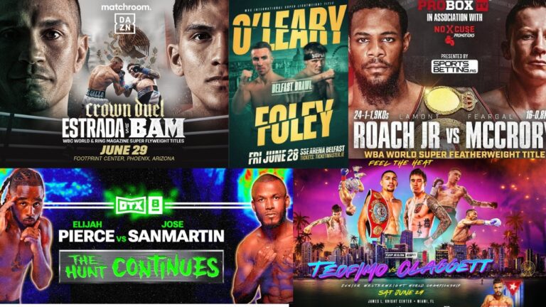 Boxing This Weekend:  June 28 – 30, 2024 – Teofimo Lopez, Bam vs Estrada, Sunny Edwards and MORE