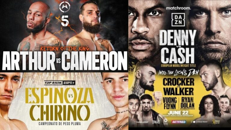 Boxing This Weekend: June 21 – 23, 2024 – Denny vs Cash, Lyndon Arthur, and MORE