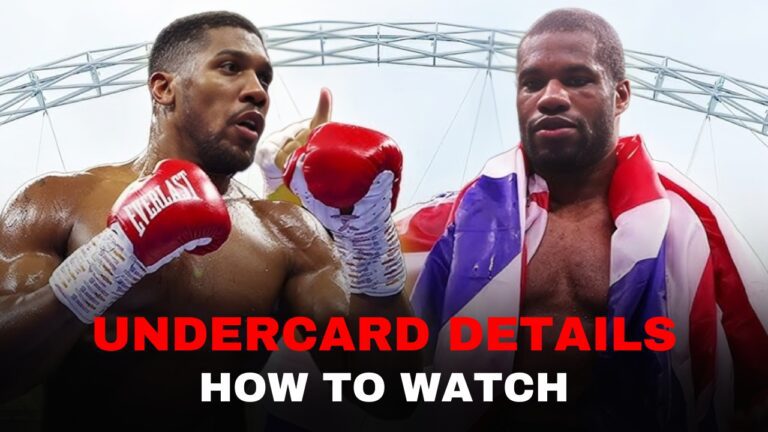 Joshua vs Dubois Undercard and How To Watch