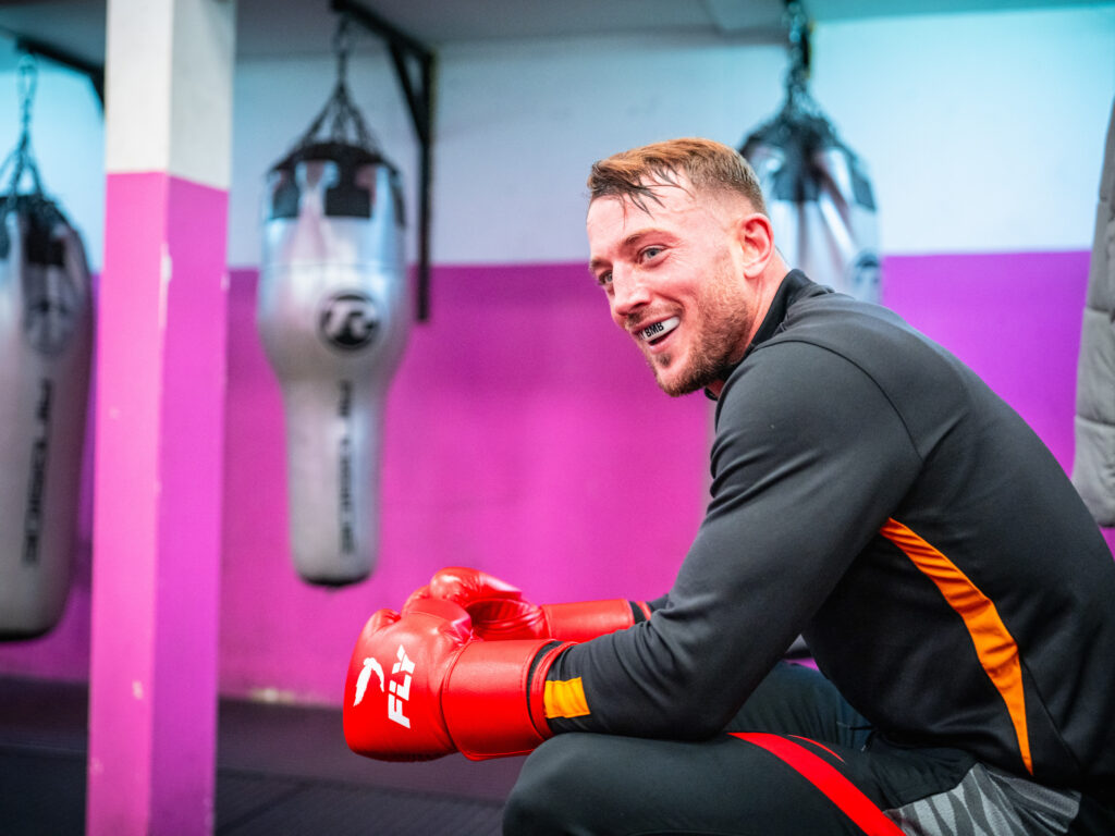 Brad Pauls During A Training Session At His Boxing Gym