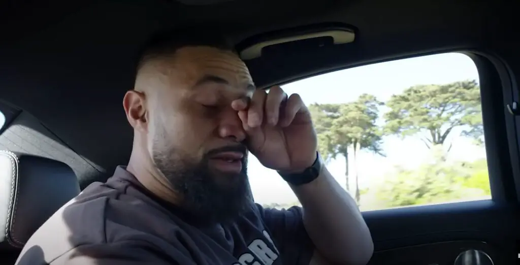 Joseph Parker is brought to tears after leaving his family to start camp