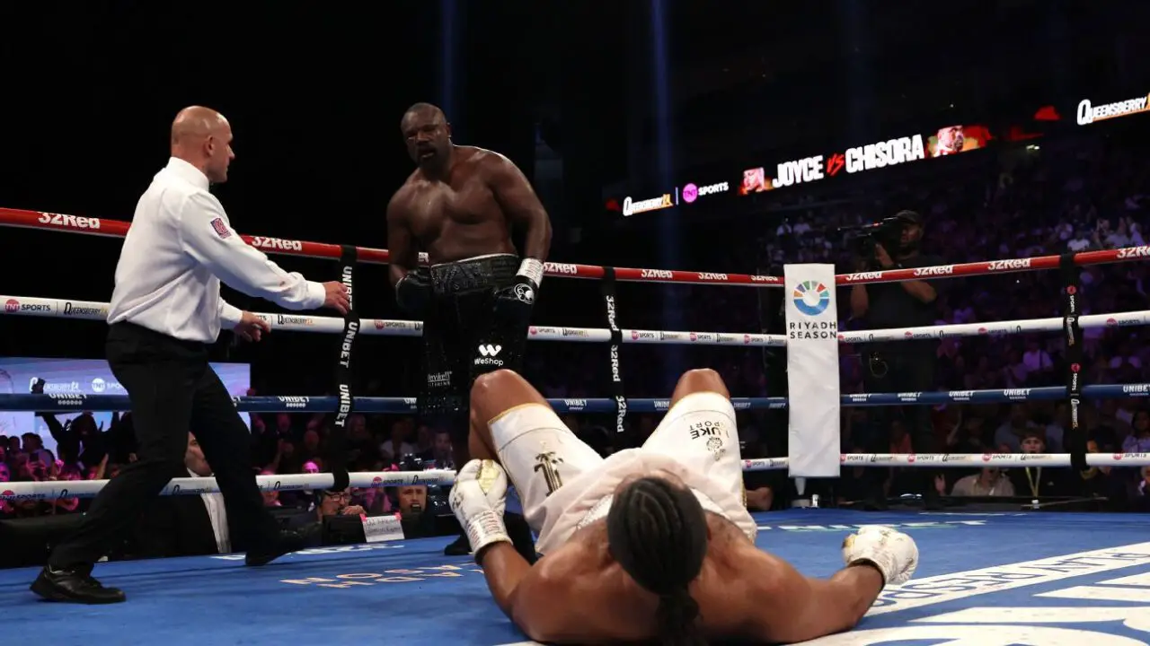 Chisora dropped Joyce.