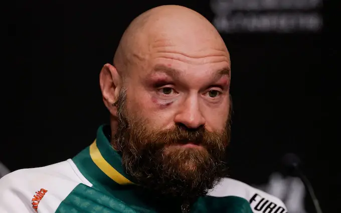 Tyson Fury following his second loss to Oleksandr Usyk.