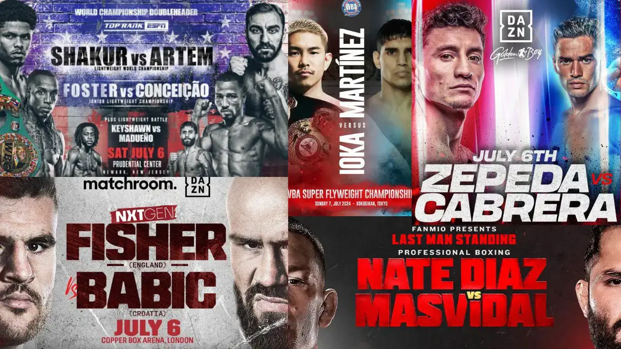 boxing this weekend july 5 7