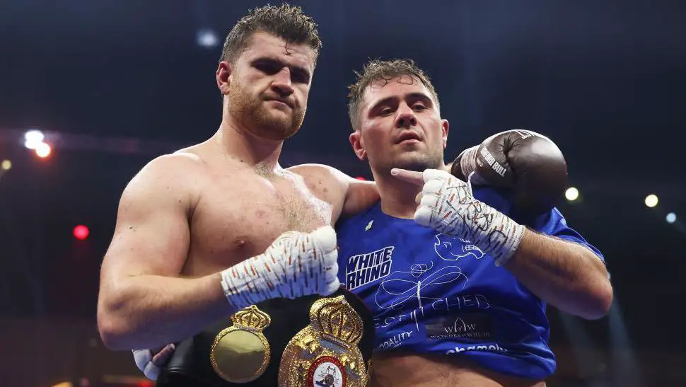 Dave Allen Shares Shocking Regret Ahead Of Fisher-Allen 2 2 Dave Allen with Johnny Fisher following Saudi Arabia battle.