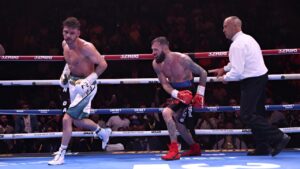 Anthony Cacace Stops Leigh Wood in Ninth Round to Retain IBO Title
