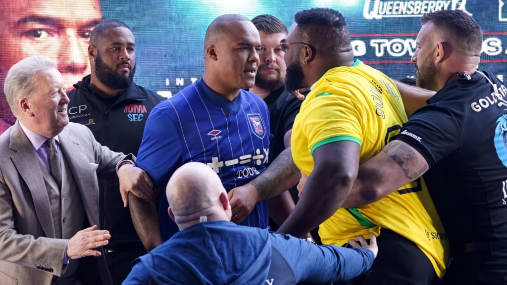 4 Strong Contenders For Fabio Wardley Replacement As Jarrell Miller Showdown Reportedly Collapses 2 Fabio Wardley and Jarrell Miller clash at launch press conference