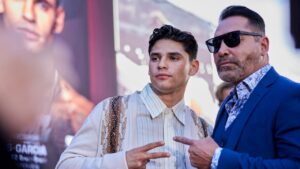 Ryan Garcia next fight uncertain as De La Hoya hits out at Haney and WBA