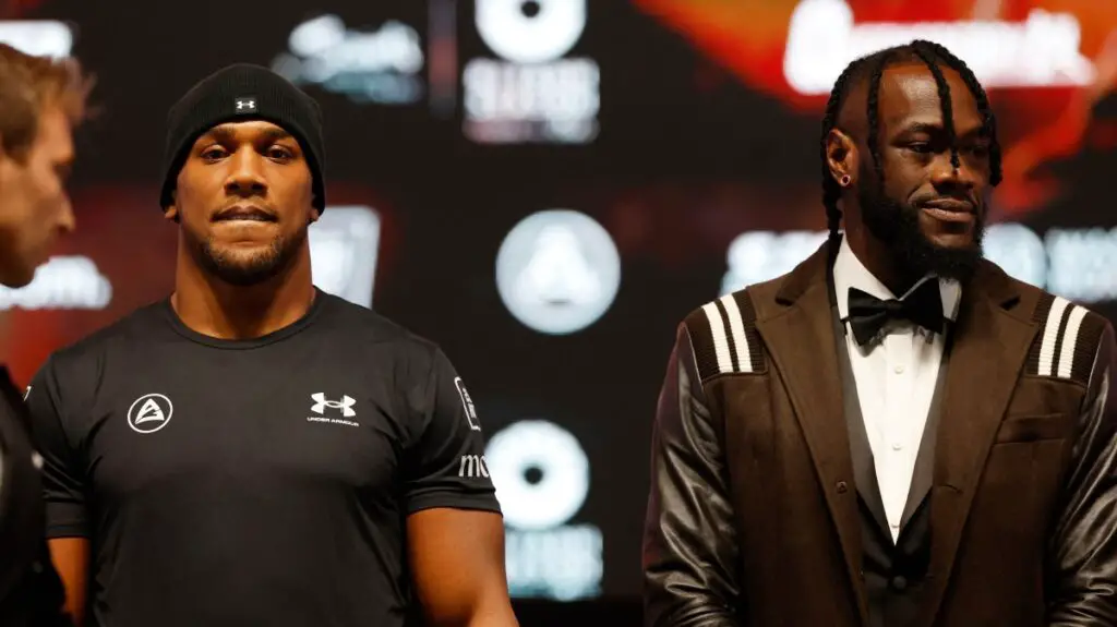 Anthony Joshua Facing Frustrating Surgery Setback: 3 Likely Opponents for His Comeback Fight 3 Anthony Joshua alongside Deontay Wilder