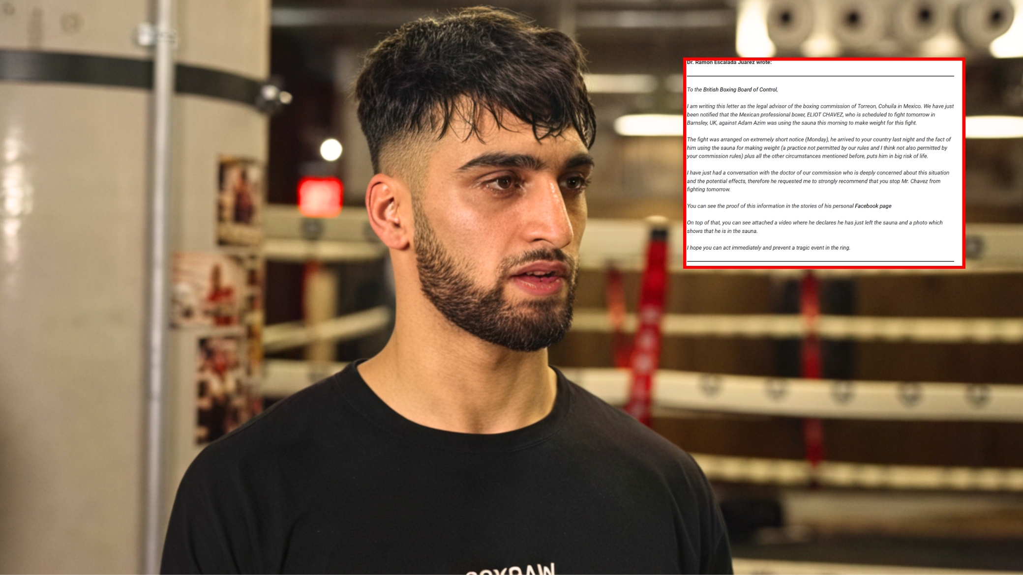 Adam Azim Fight Cancelled by British Boxing Board of Control After Medical Complaint