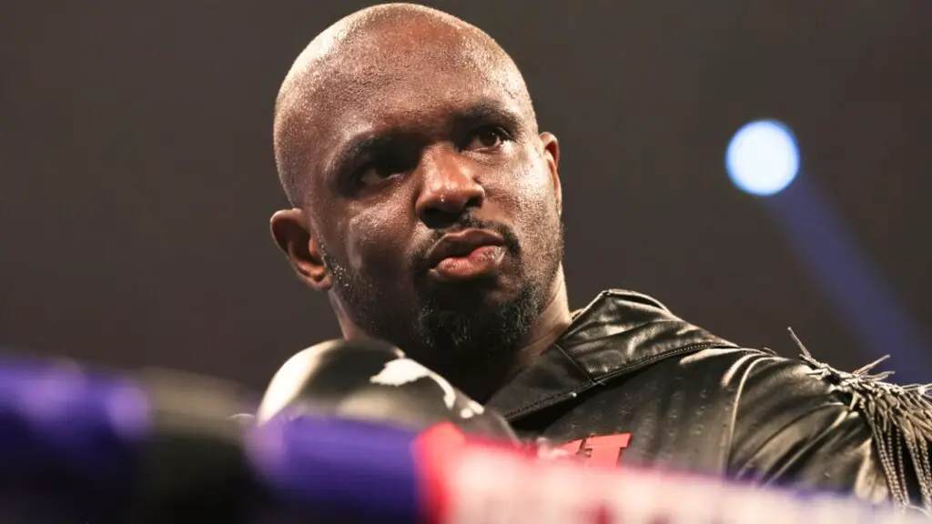 Image of Dillian Whyte in the ring before a fight in the height of his career