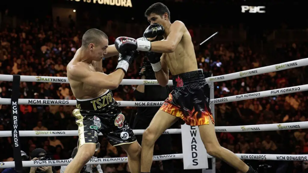 Pacquiao vs Barrios Undercard So Far, Confirmed Fights and Event Details 3 image of the first fight between Tim Tszyu and Sebastian Fundora where Fundora was victorious
