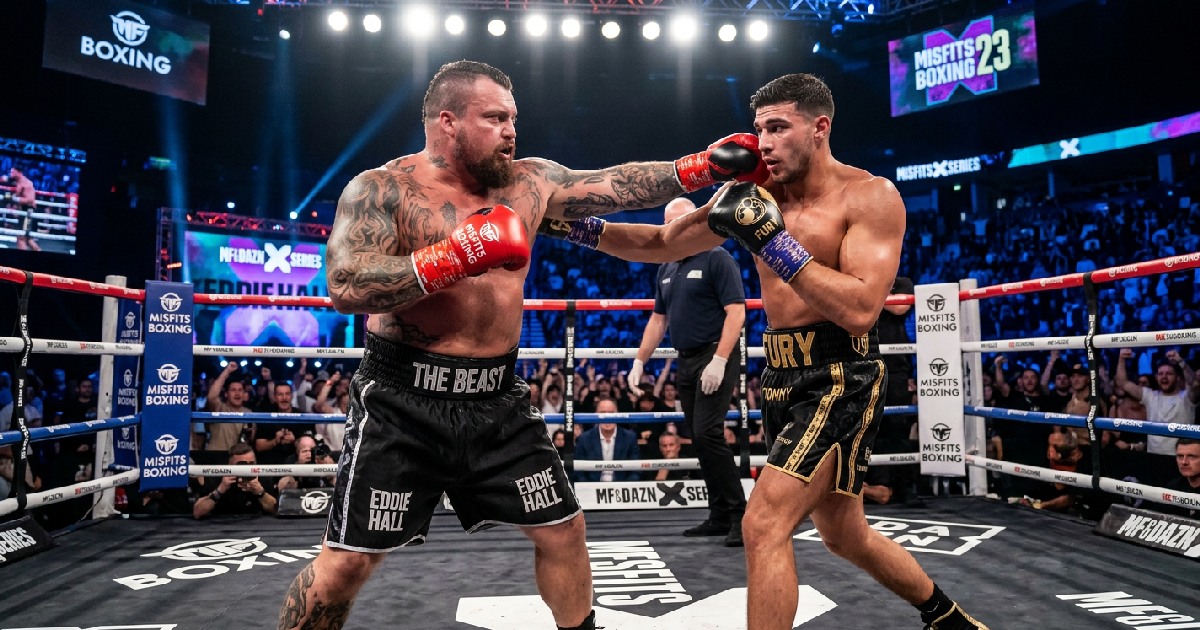 Eddie Hall Battles Tommy Fury in Misfits Boxing 23