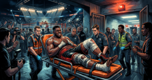 Heavyweight Prospect Transported to Hospital After Knee Injury