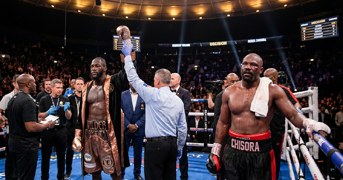 Deontay Wilder beats Derek Chisora by split decision in 12 round war