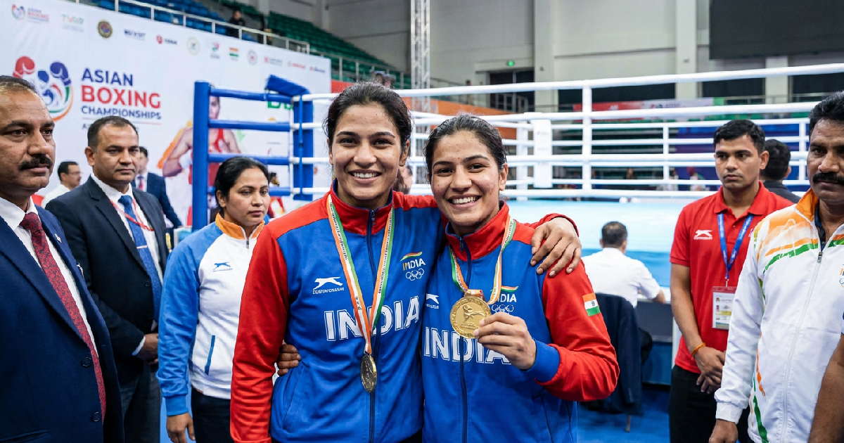 Meenakshi and Jaismine Lead India Sweep at Asian Championships