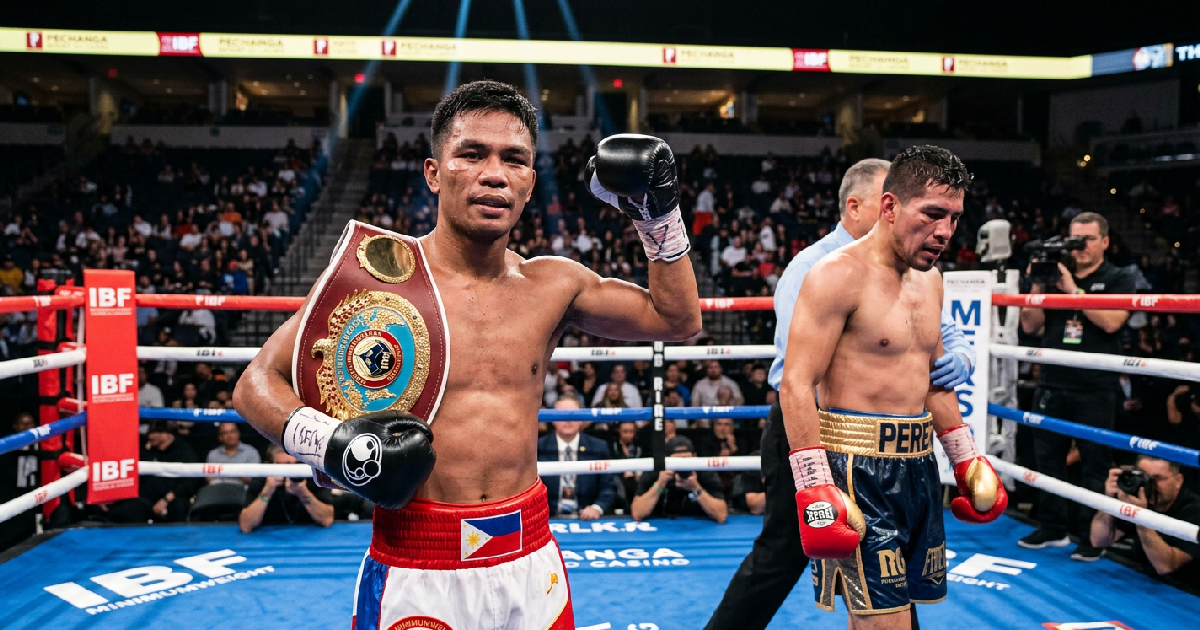 Home 1 Pedro Taduran stops Gustavo Perez Alvarez to retain IBF belt