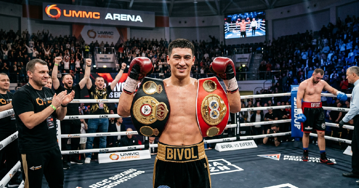 Dmitry Bivol retains WBA, IBF titles with 120-107 decision over Michael Eifert