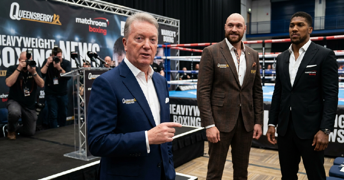Frank Warren Rules Out Shared Event for Tyson Fury and Anthony Joshua