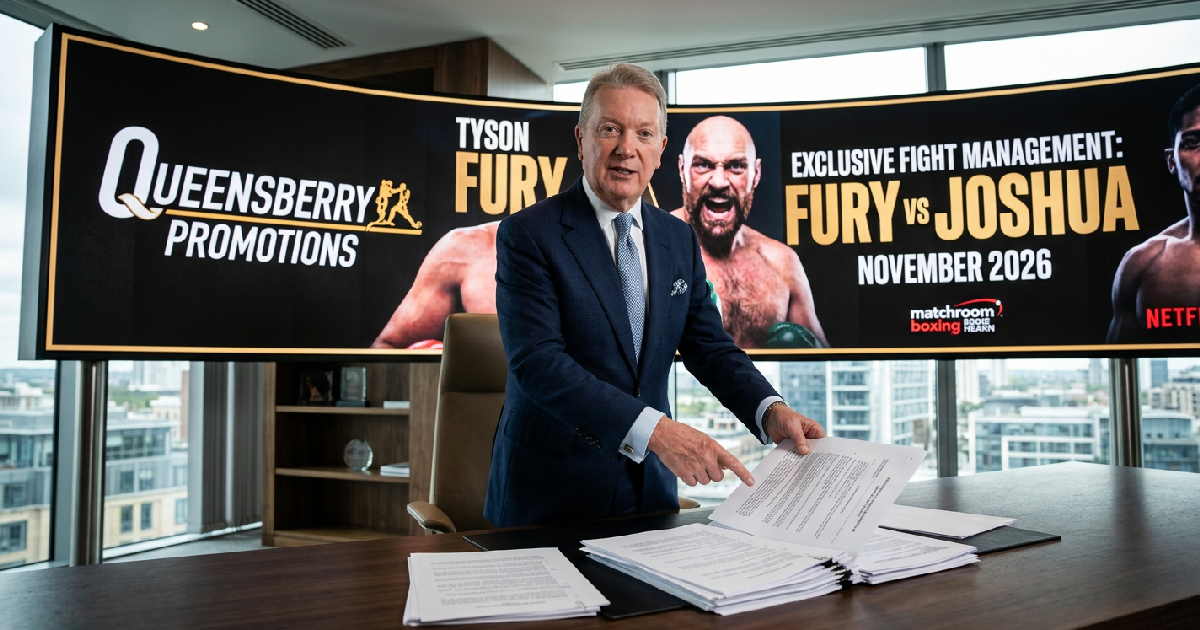 Frank Warren confirms Dana White barred from Tyson Fury-Anthony Joshua fight