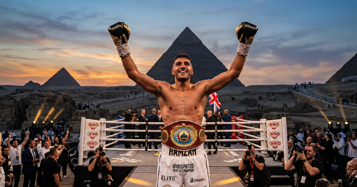 Hamzah Sheeraz Targets Canelo Alvarez After Claiming WBO Title in Egypt