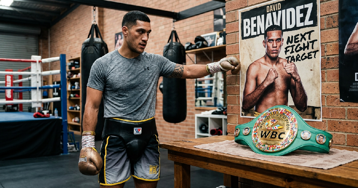 Jai Opetaia targets David Benavidez after WBC title fight against Noel Mikaelian