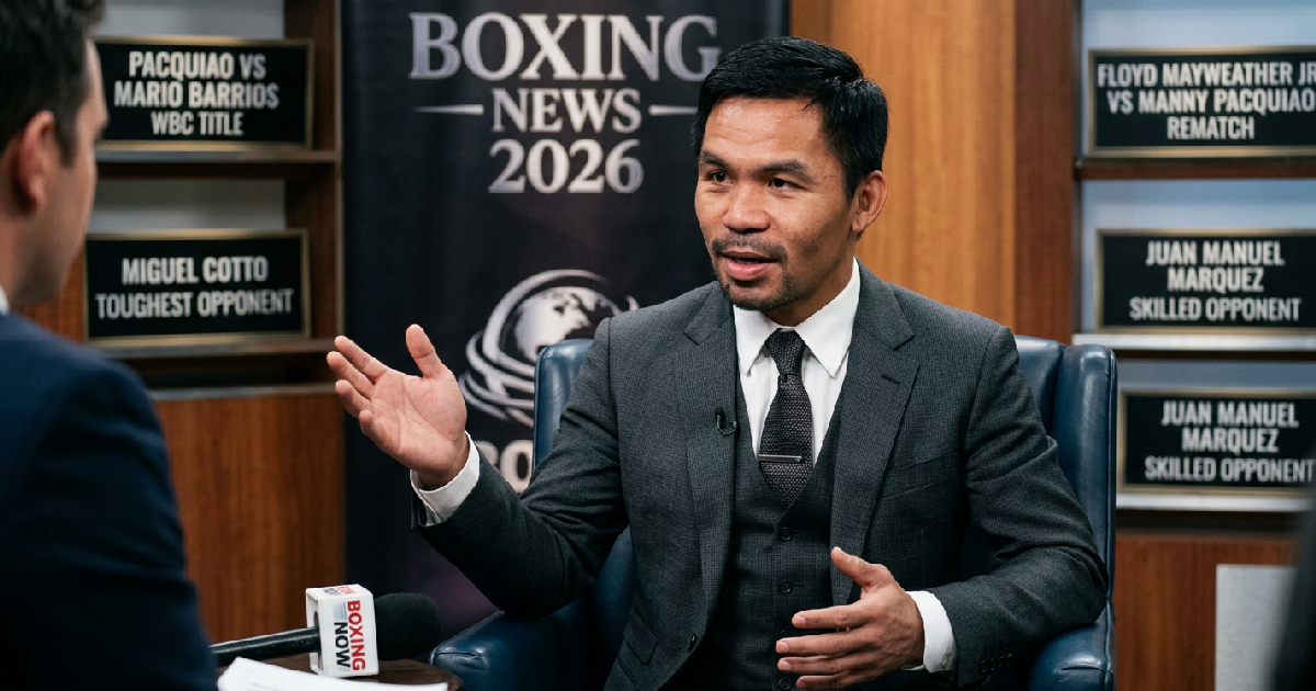 Home 1 Manny Pacquiao Snubs Mayweather, Names Juan Manuel Marquez Most Skilled Opponent