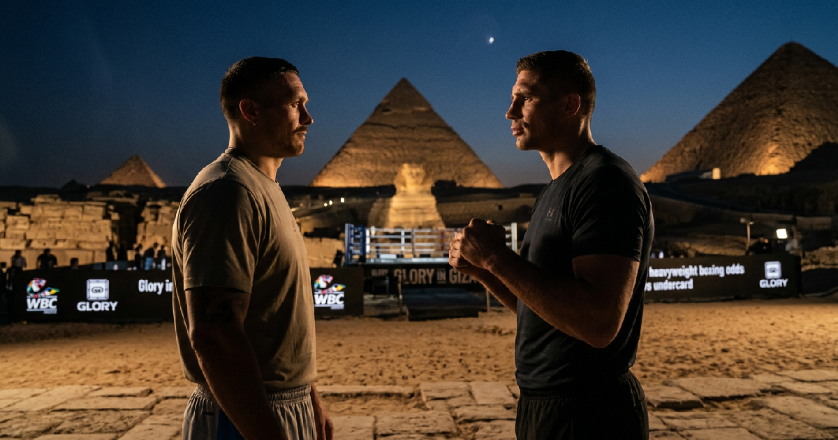 Oleksandr Usyk defends WBC heavyweight title against Rico Verhoeven in Giza