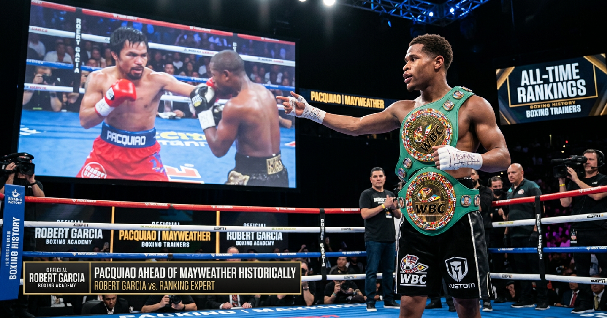 Robert Garcia Ranks Pacquiao Ahead of Mayweather Historically