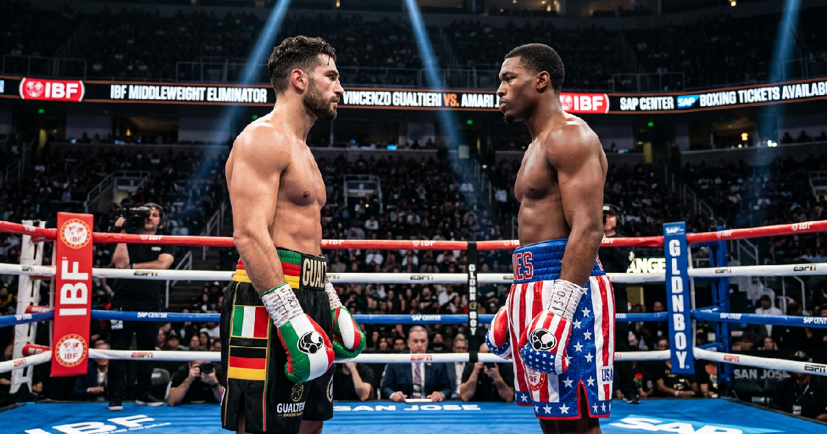 Vincenzo Gualtieri vs Amari Jones: IBF Middleweight Eliminator Set for San Jose