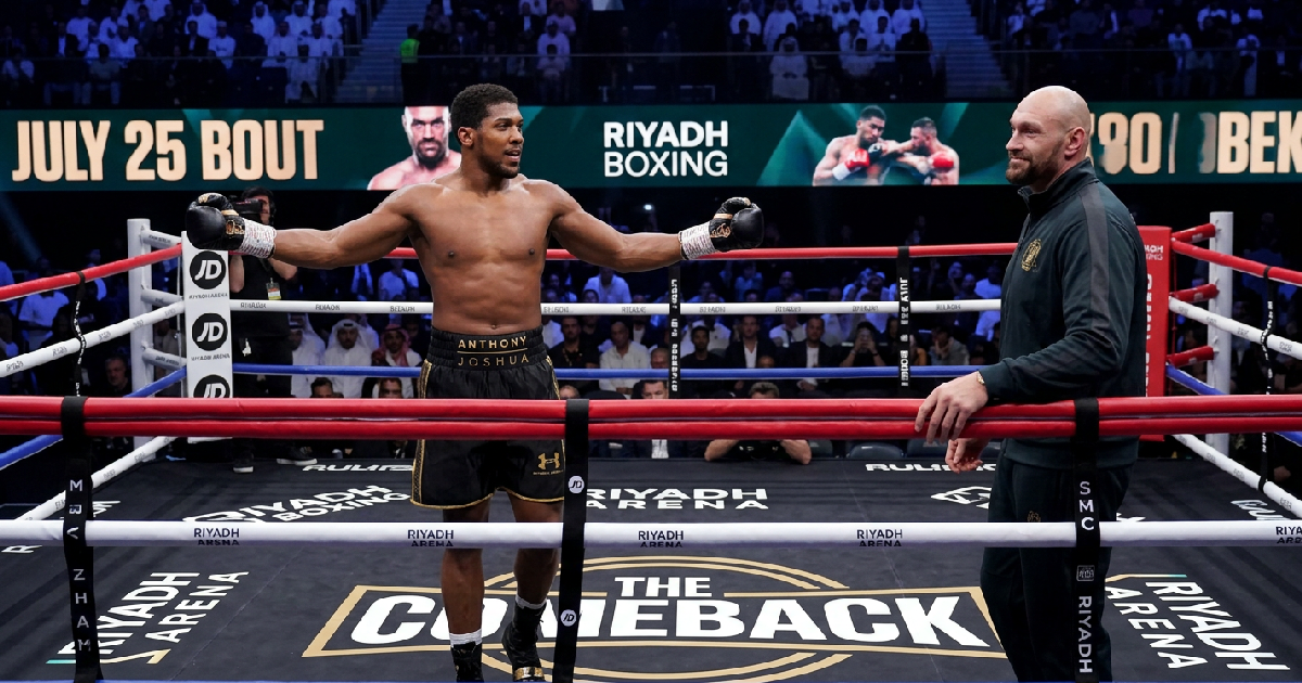 Anthony Joshua challenges Tyson Fury to attend his July 25 bout in Riyadh