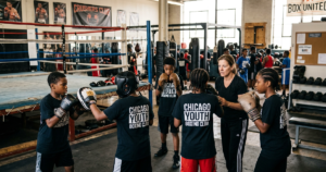 Sally Hazelgrove's Crushers Club serves over 500 youth in Englewood