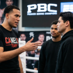 David Benavidez Shakur Stevenson: David Benavidez calls Ryan Garcia vs. Shakur a "50-50 fight" at 147 pounds