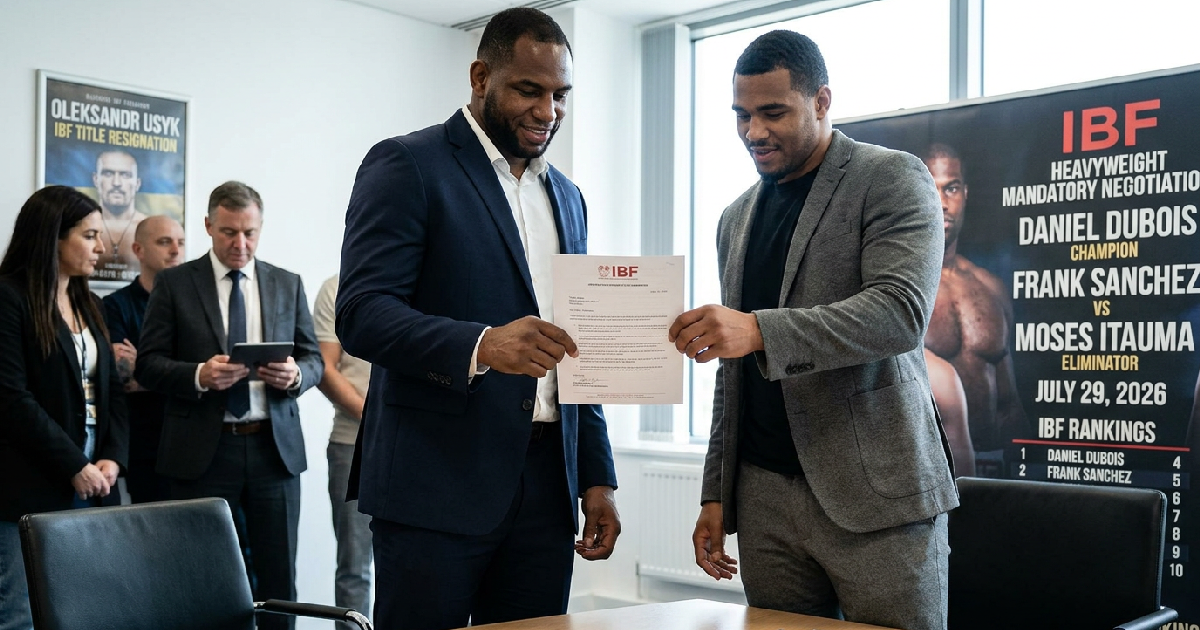 IBF orders Frank Sanchez and Moses Itauma to negotiate eliminator by July 29, 2026