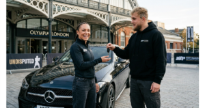 Jake Paul gifts Ellie Scotney Mercedes-Benz after April title win