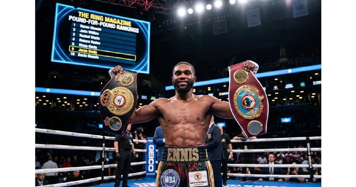 Jaron "Boots" Ennis pound-for-pound rankings: Jaron Ennis enters Ring pound-for-pound rankings at No. 9 after unifying titles