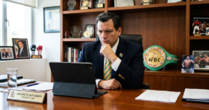 Mauricio Sulaiman initially suspects Oleksandr Usyk's title vacation video is AI-generated