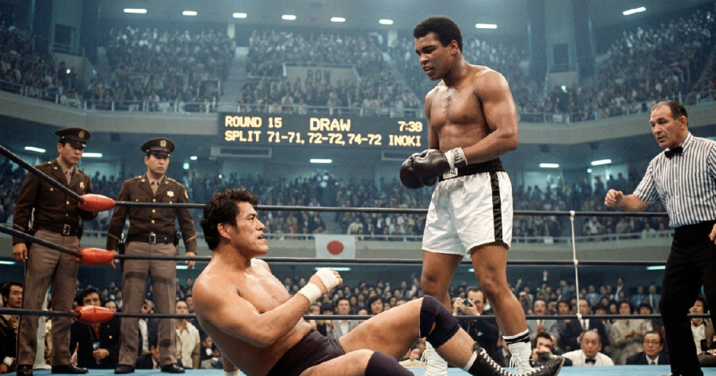 Muhammad Ali Rtpnd Muhammad Ali Fights Japanese Wrestling Star To 15-round Split Draw