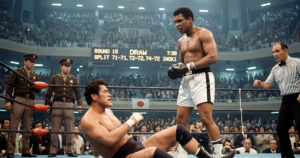 Muhammad Ali fights Japanese wrestling star to 15-round split draw