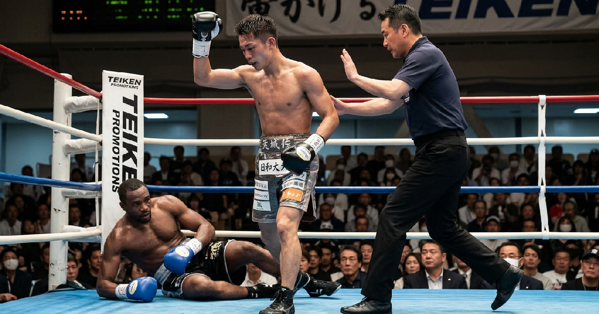 Seigo Yuri Akui stops Lourinz Biasong in fifth round of 115-pound debut