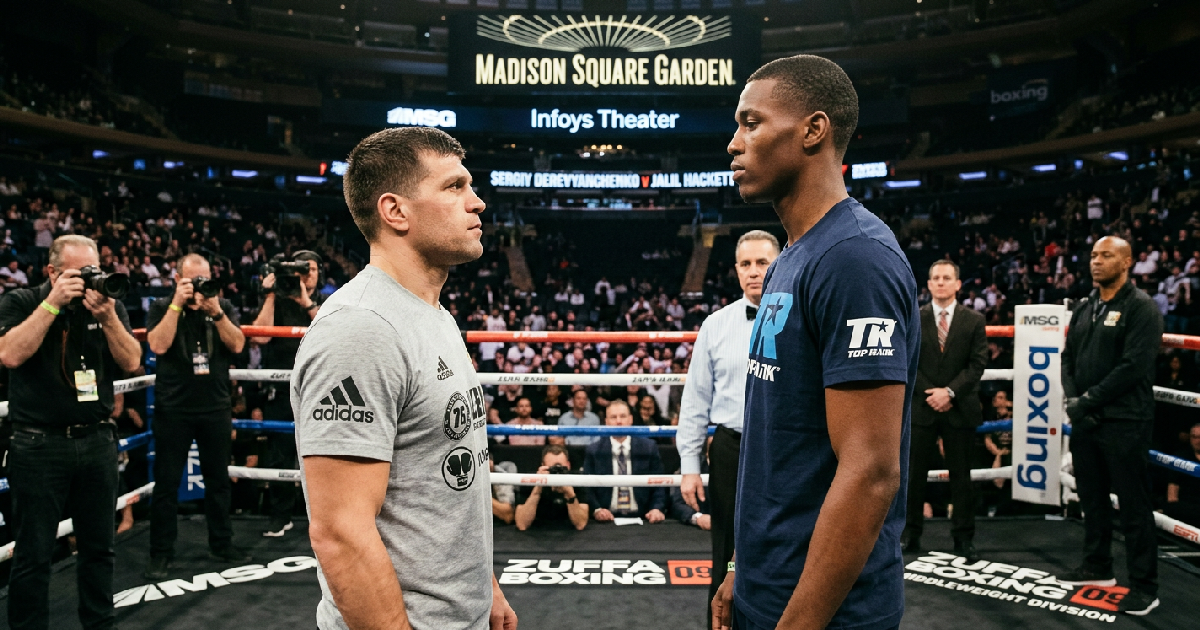 Sergiy Derevyanchenko targets middleweight return against Jalil Hackett on July 26