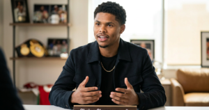 Shakur Stevenson calls hypothetical Crawford-Mayweather fight a "50/50 thing