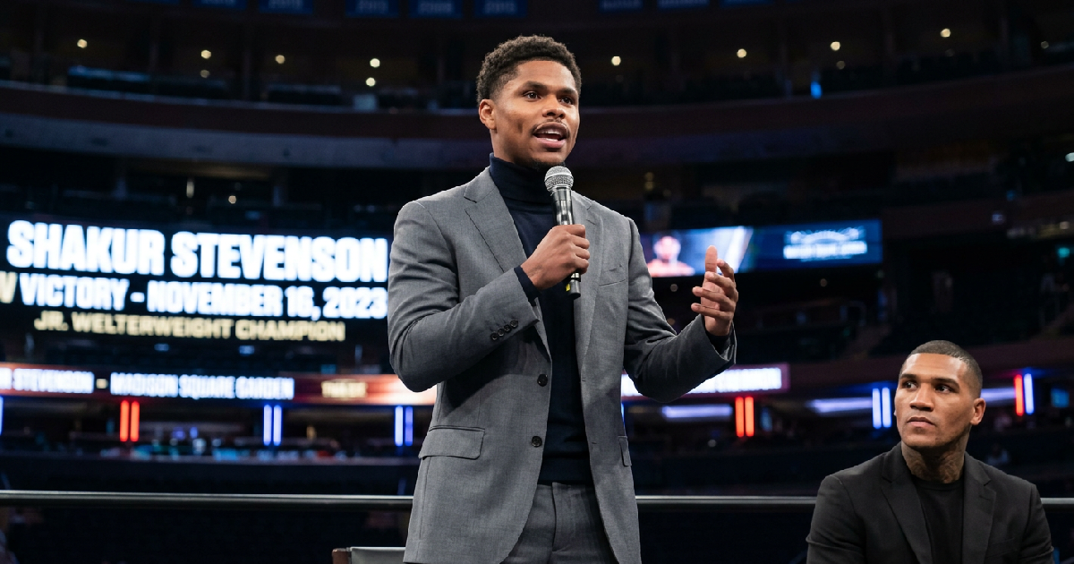 Shakur Stevenson demands 10-pound rehydration clause for Conor Benn fight