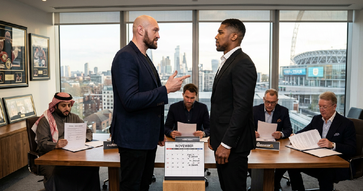 Tyson Fury vs Anthony Joshua negotiations: Tyson Fury calls out Anthony Joshua for November legacy clash