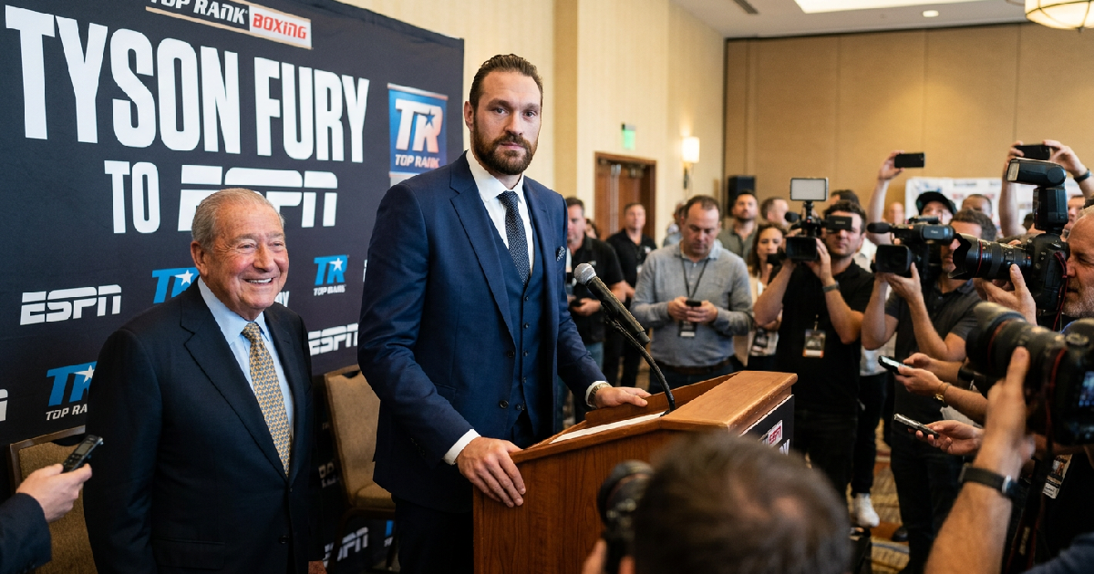 Tyson Fury signs multi-year deal with Top Rank, complicating Deontay Wilder rematch