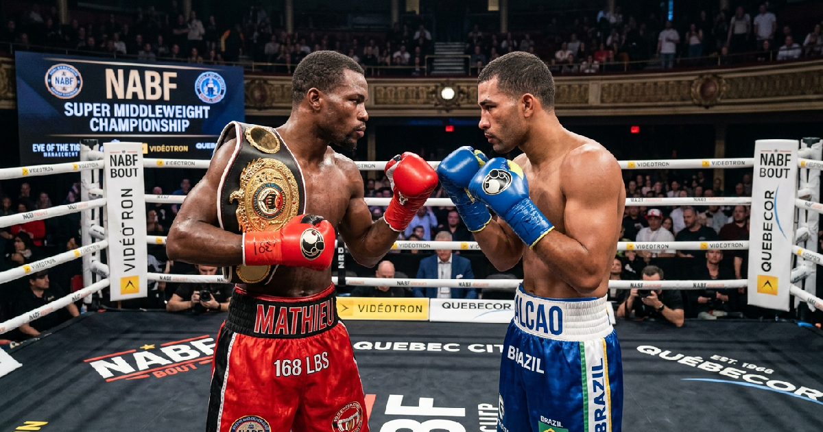 Wilkens Mathieu defends NABF title against Esquiva Falcao in Quebec City